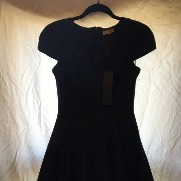 Halston Heritage Dresses | Women's Halston Cap Sleeve Black Dress | Color: Black | Size: 0 | Jamieknupp's Closet